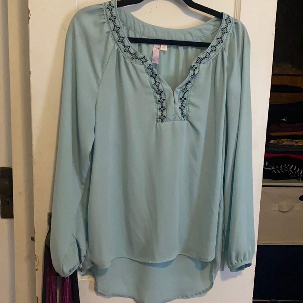 Light blue large blouse
